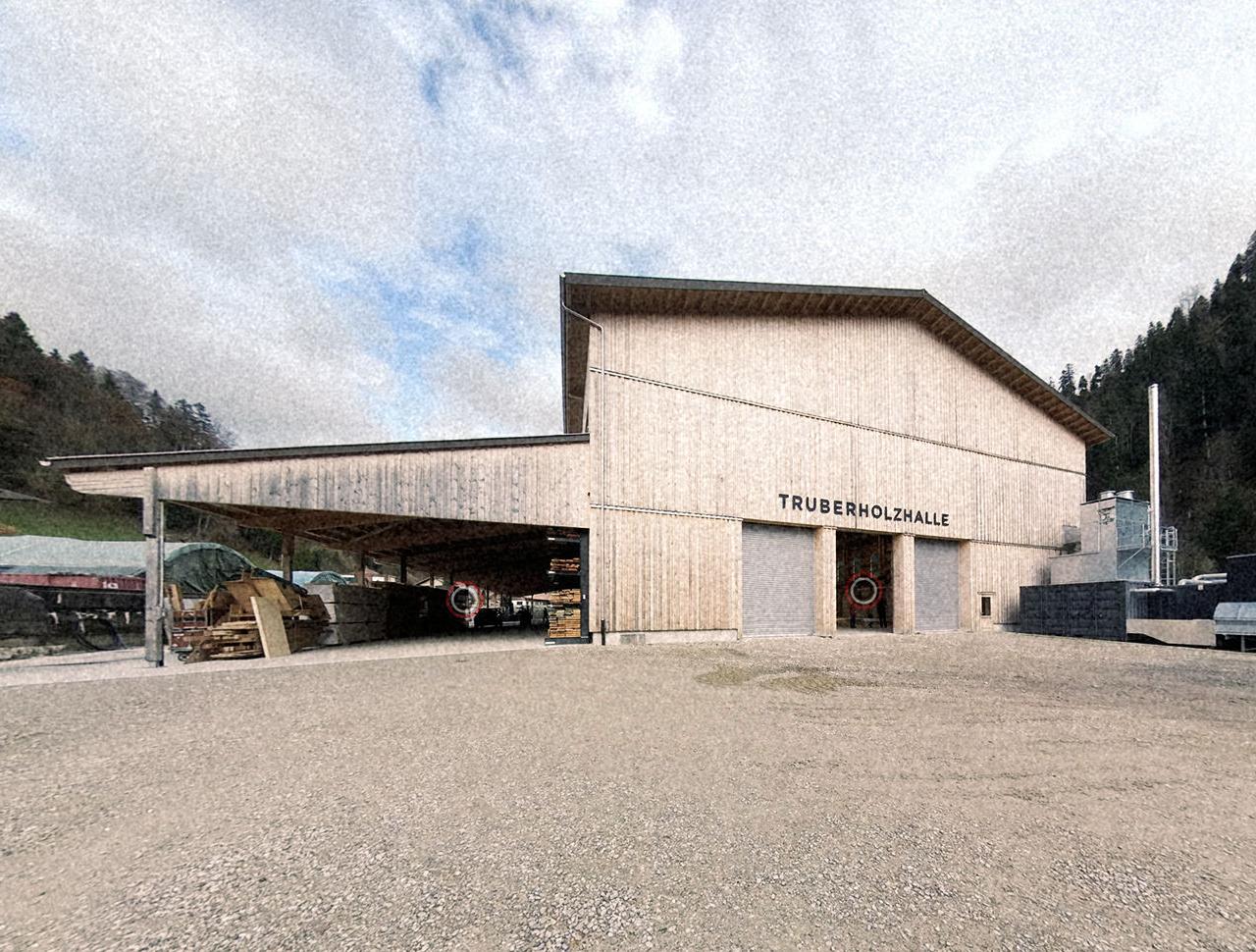 Eingang zur Truberholz Halle